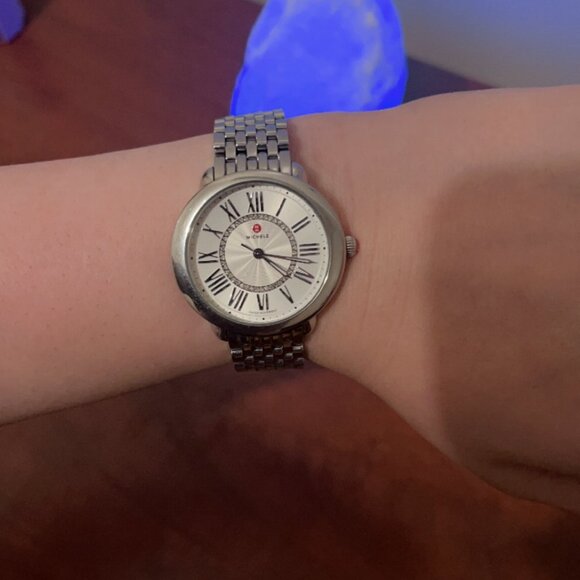Serein Mid Stainless Diamond Dial Michelle Watch